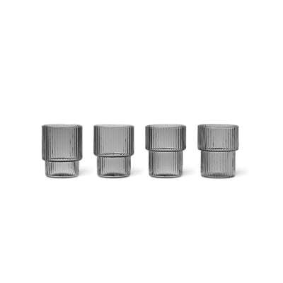 Ferm Living Ripple Small Glasses - Set of 4