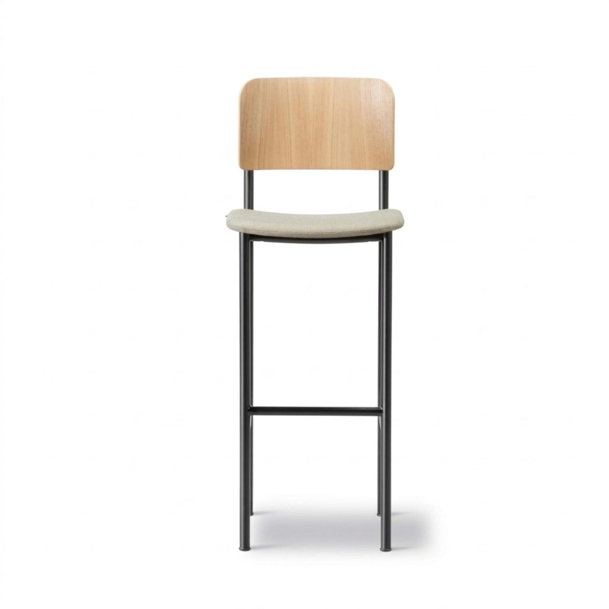 Fredericia Plan Bar Stool with Upholstered Seat