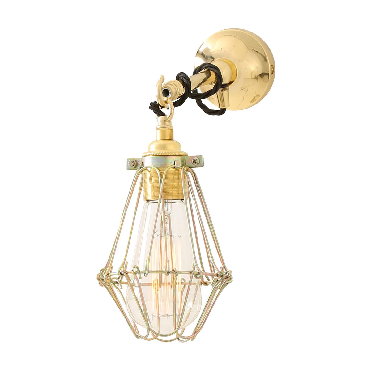 Mullan Lighting Edom Industrial Cage Wall Light