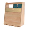 Harto Gaston Natural Oak Floating Wall Desk