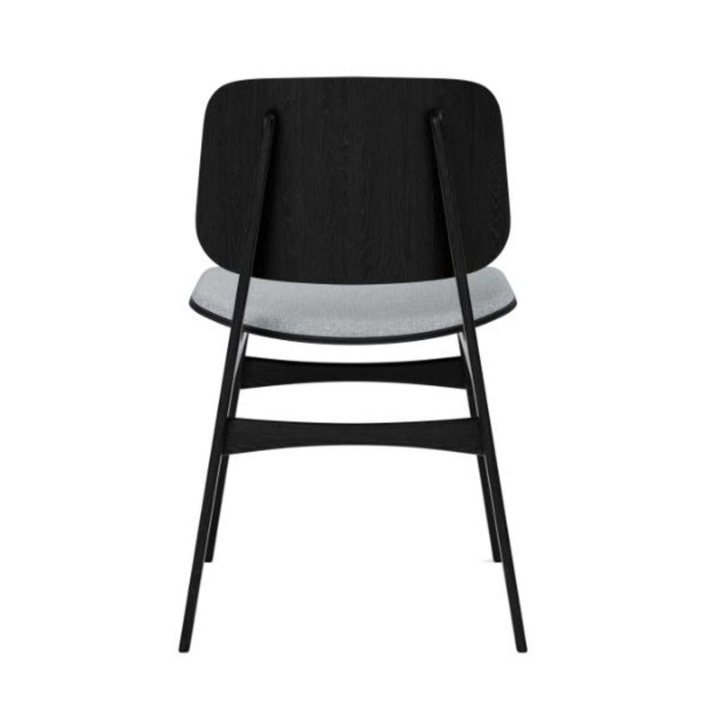 Fredericia Soborg Wood Base Chair with Upholstered Seat