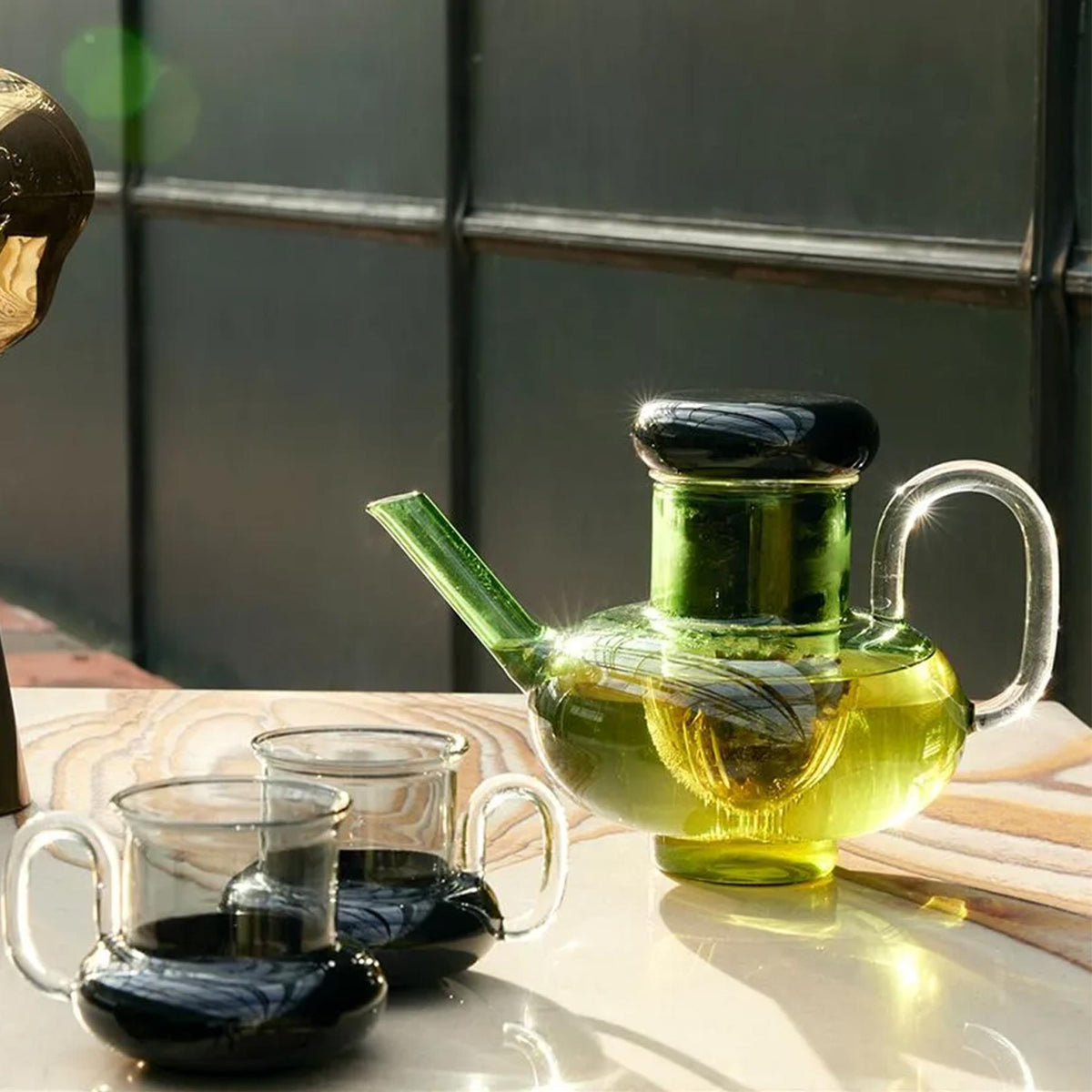 Tom Dixon Bump Tea Cups, Set of 2 - Black