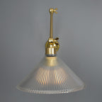 Mullan Lighting Rebell Adjustable Arm Wall Light with Prismatic Glass Shade