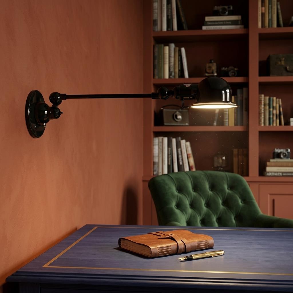 Jielde Signal One Arm Adjustable Wall Light