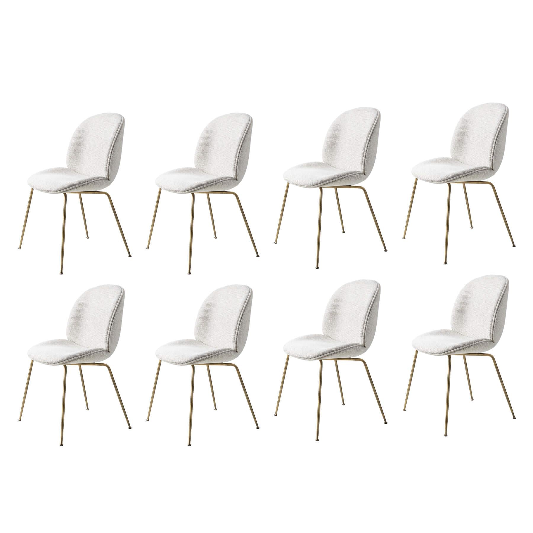 GUBI Beetle Fully Upholstered Dining Chair Bundle Set