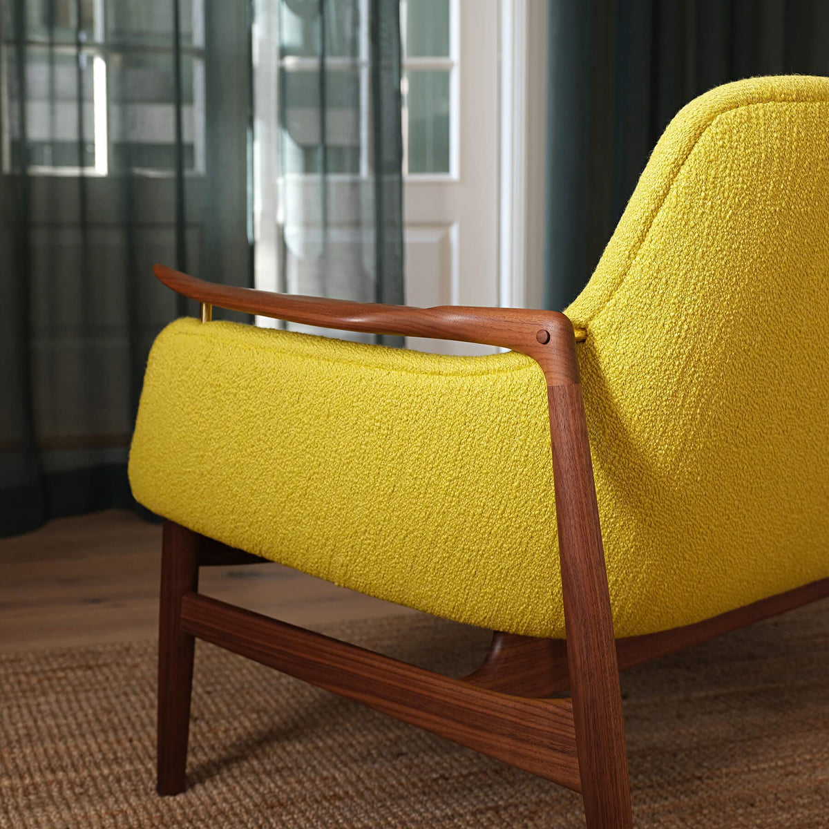 Finn Juhl The 53 Sofa in Dark Oiled Oak
