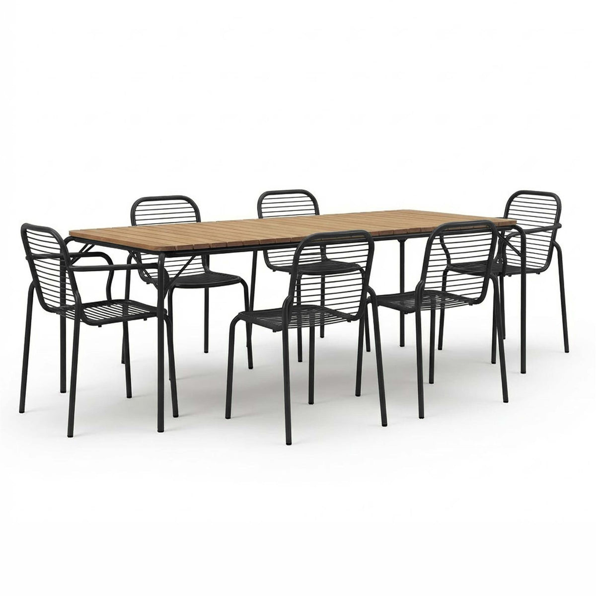Normann Copenhagen Vig Garden Dining Set - Large - Curated by Holloways of Ludlow