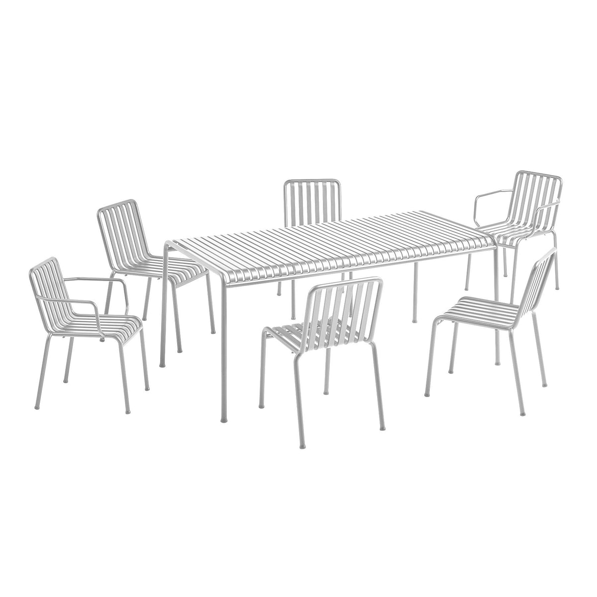 HAY Palissade Garden Dining Set - Large - Curated by Holloways of Ludlow