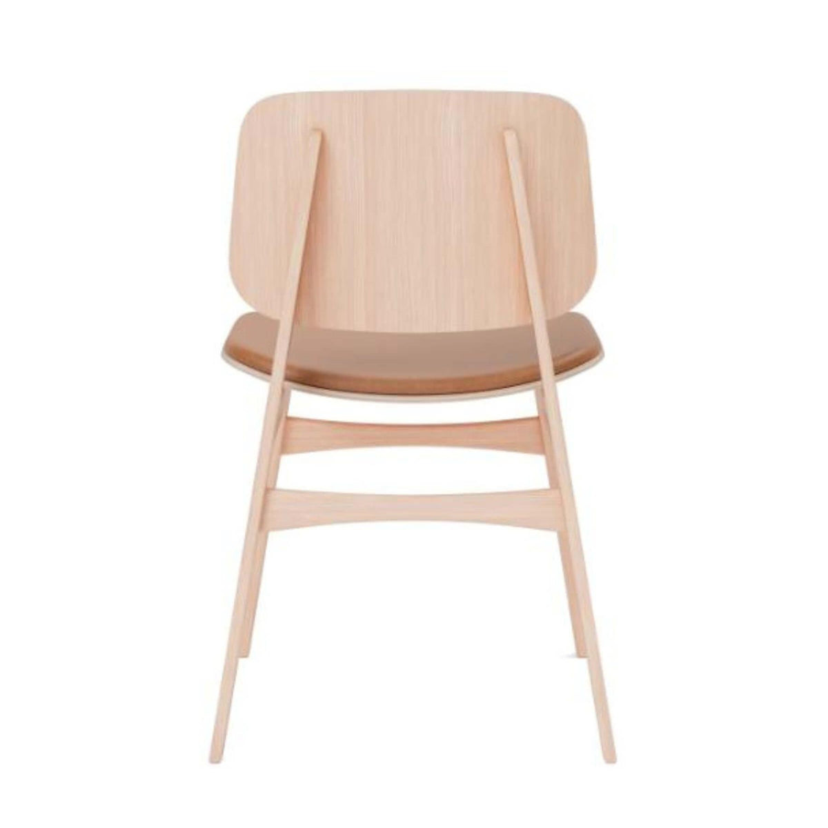 Fredericia Soborg Wood Base Chair with Upholstered Seat