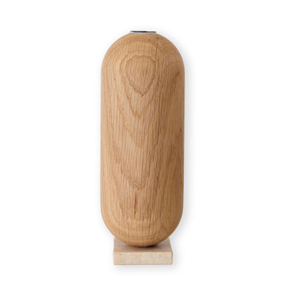 Intarsia Furniture Ellipse vase - Natural Oil Oak