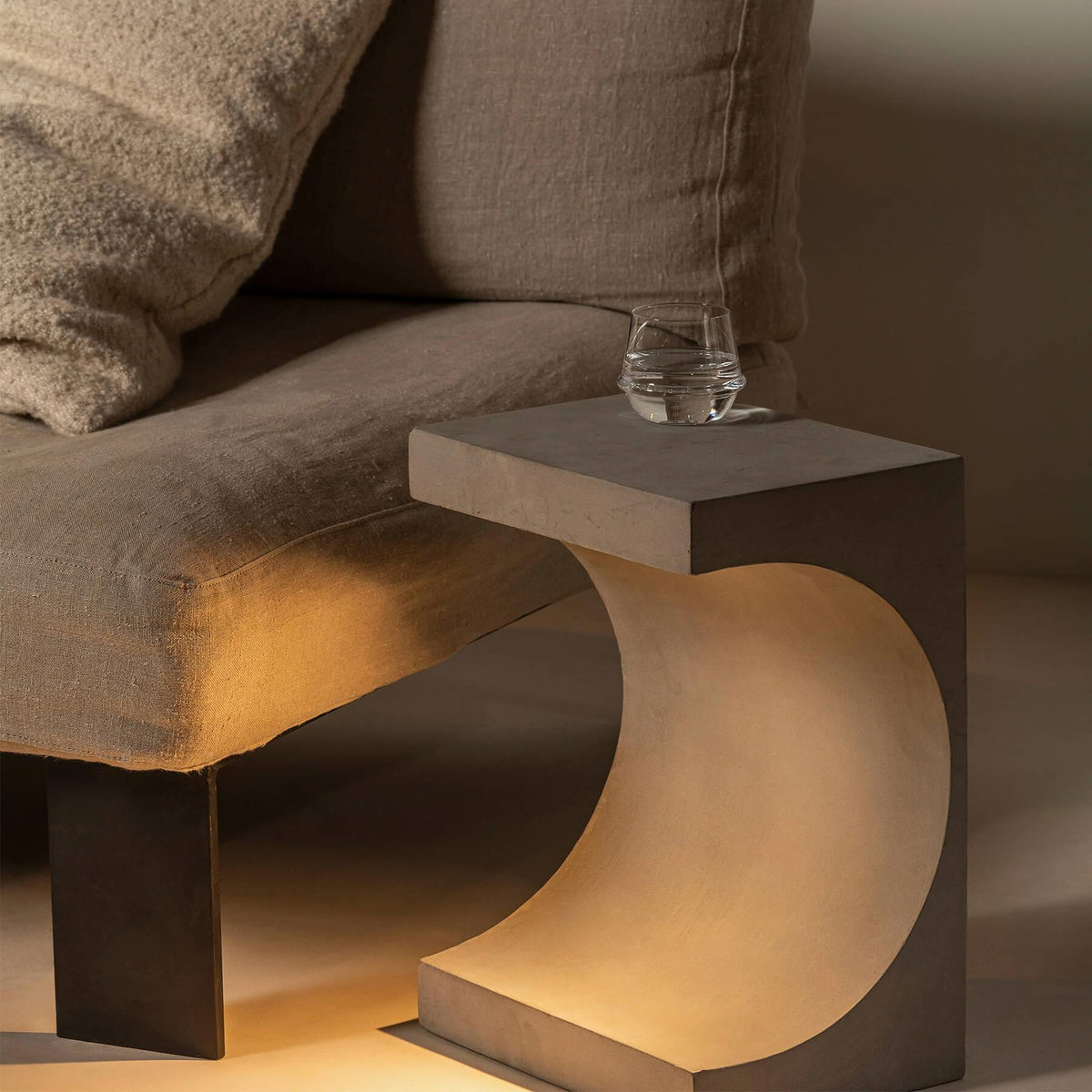 Serax Tangent Side Table with Light