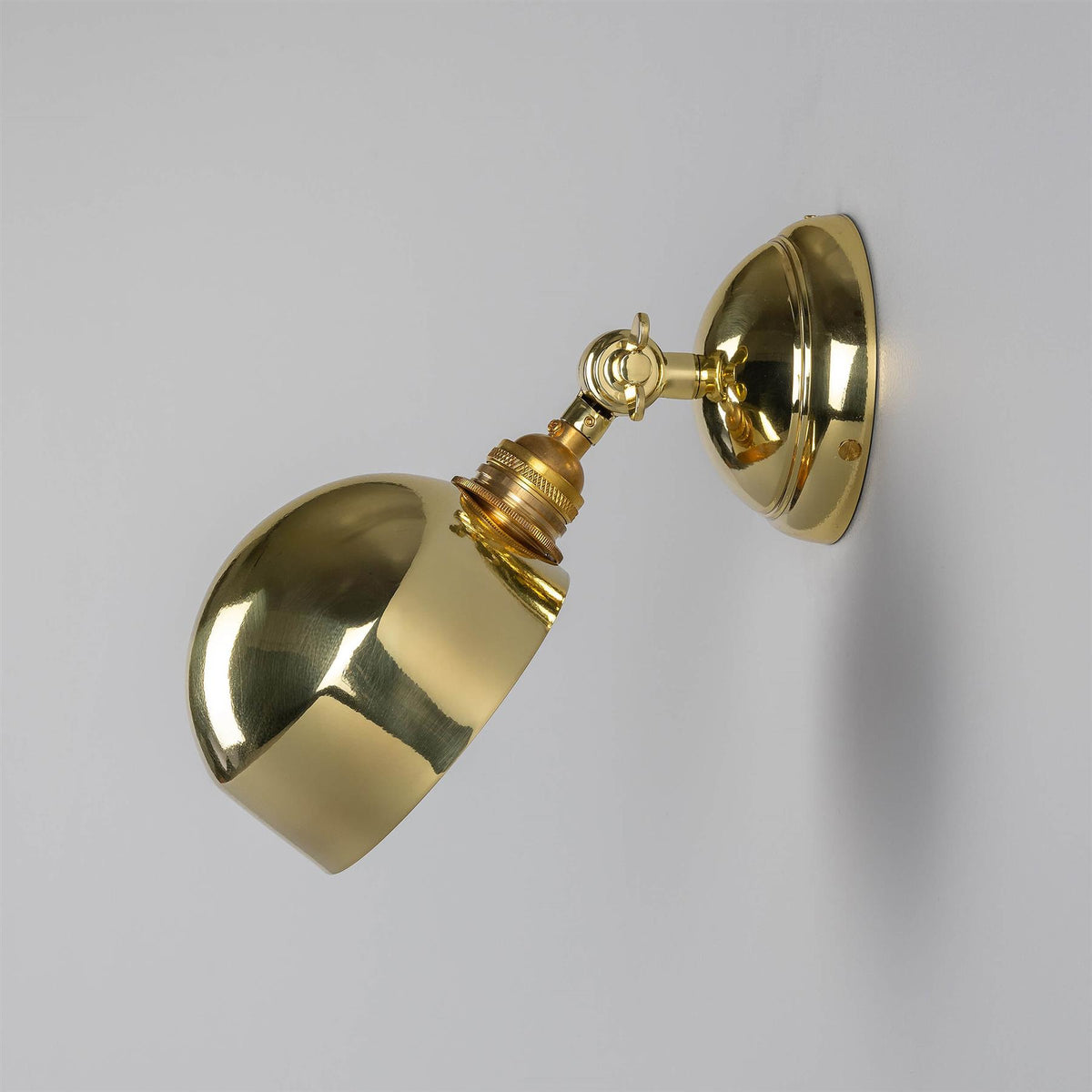 Mullan Lighting San Jose Adjustable Modern Brass Wall Light