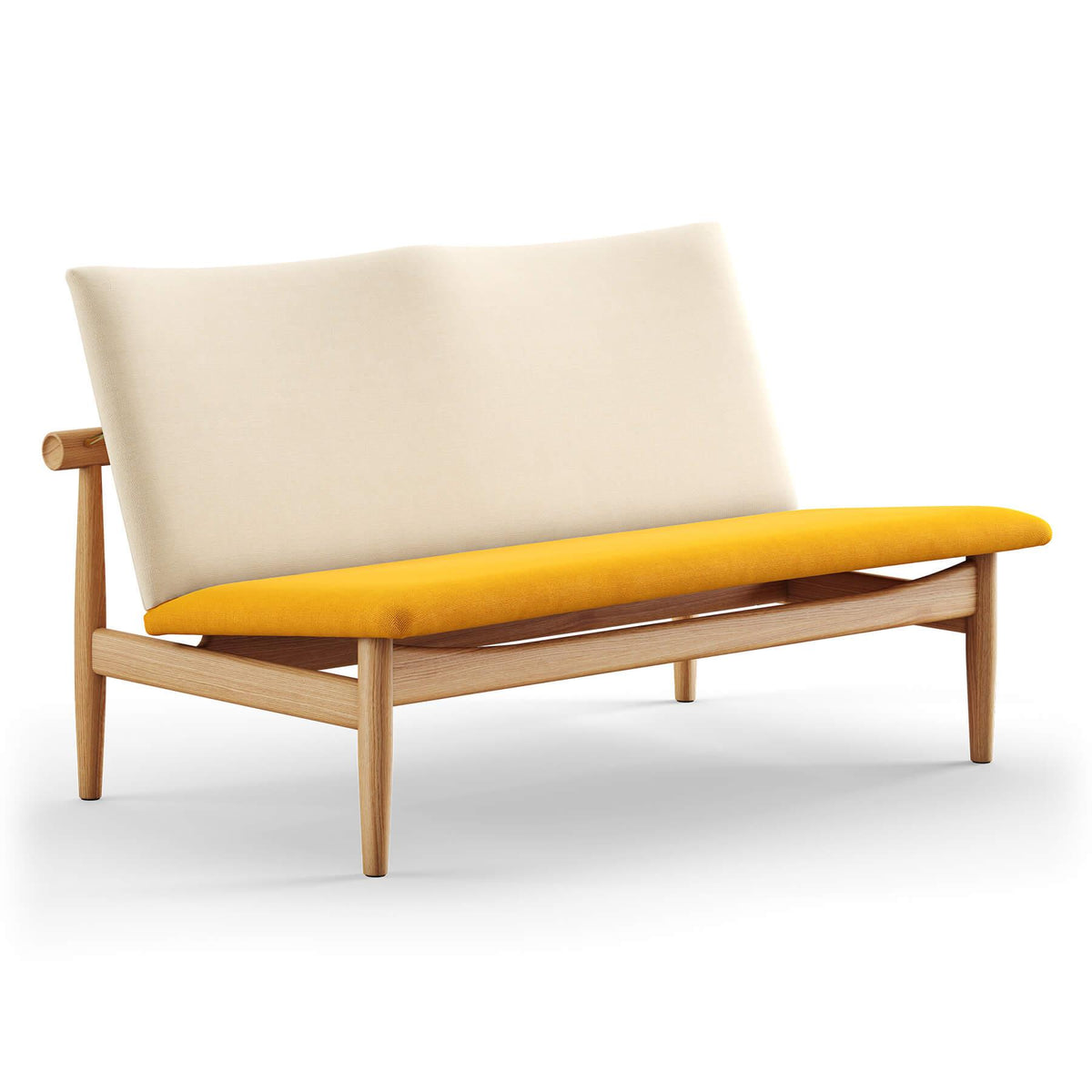 Finn Juhl The Japan 2 Seater Sofa in Dark Oiled Oak