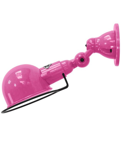 Outlet Jielde Signal Flush Wall Light - Pink, Gloss, Integral Switch On Wall Base