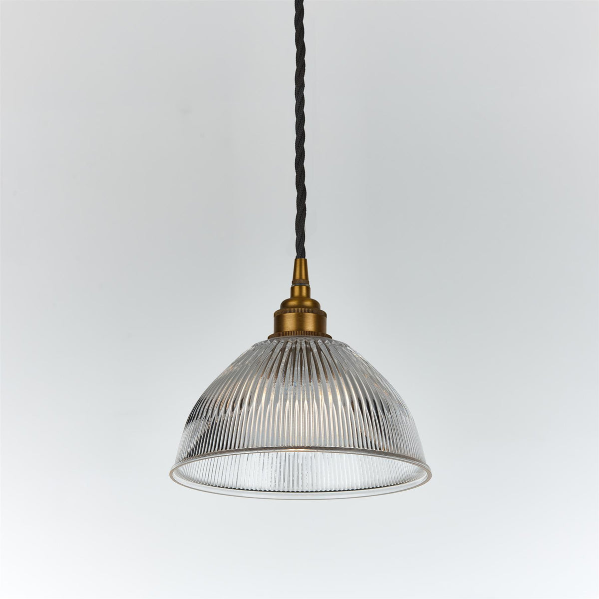Old School Electric Prismatic Dome Pendant Light