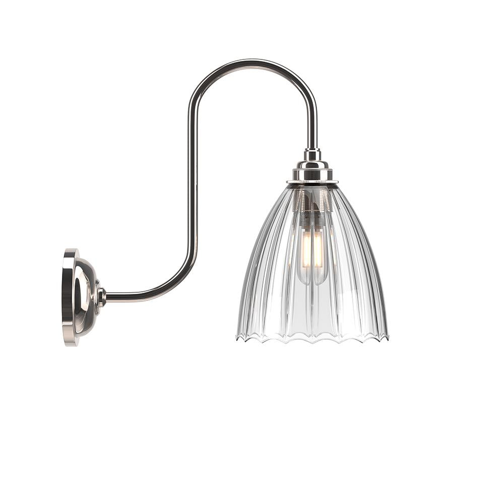 Fritz Fryer Ledbury Swan Neck Bathroom Wall Light