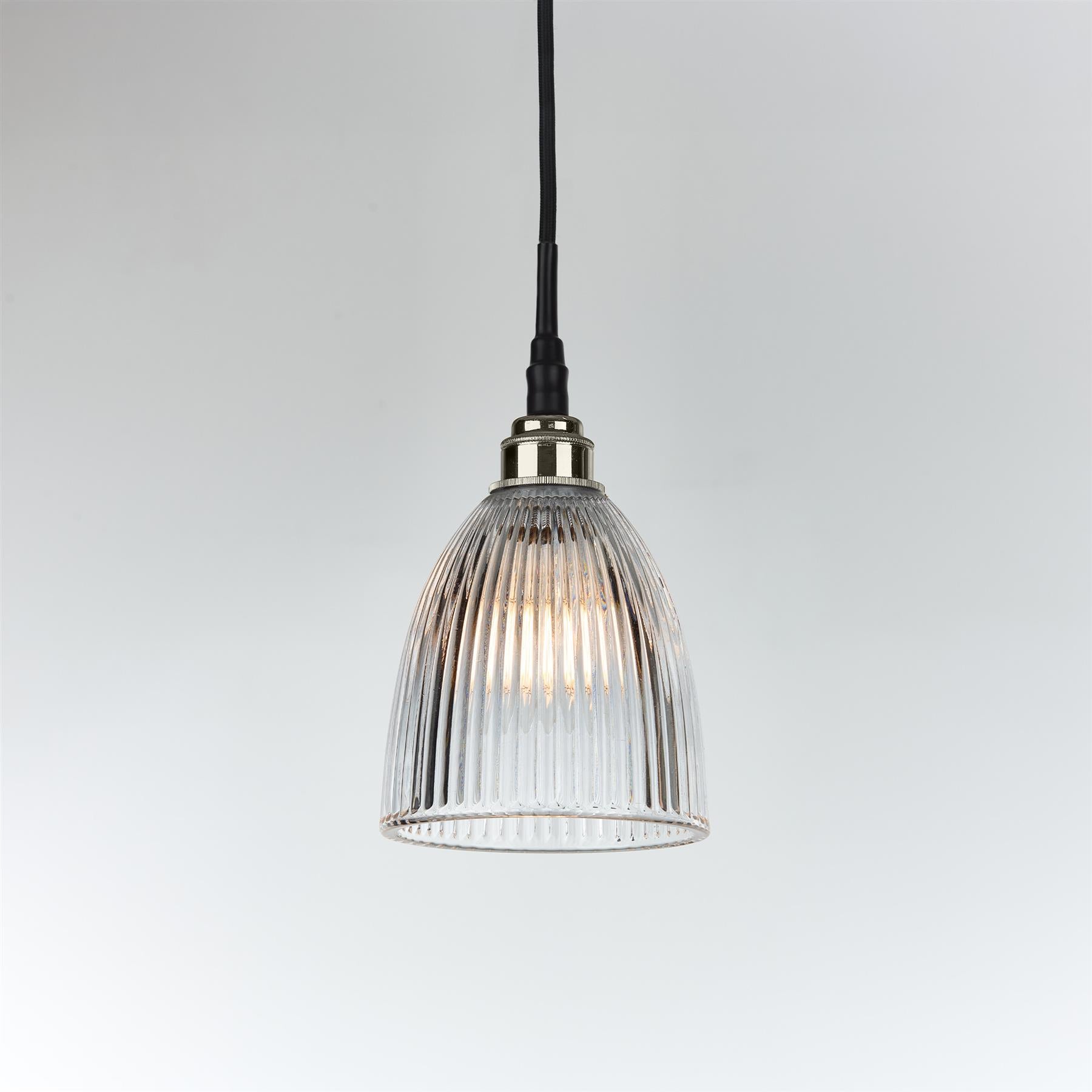 Old School Electric Elongated Prismatic Pendant Light : Bathroom Version