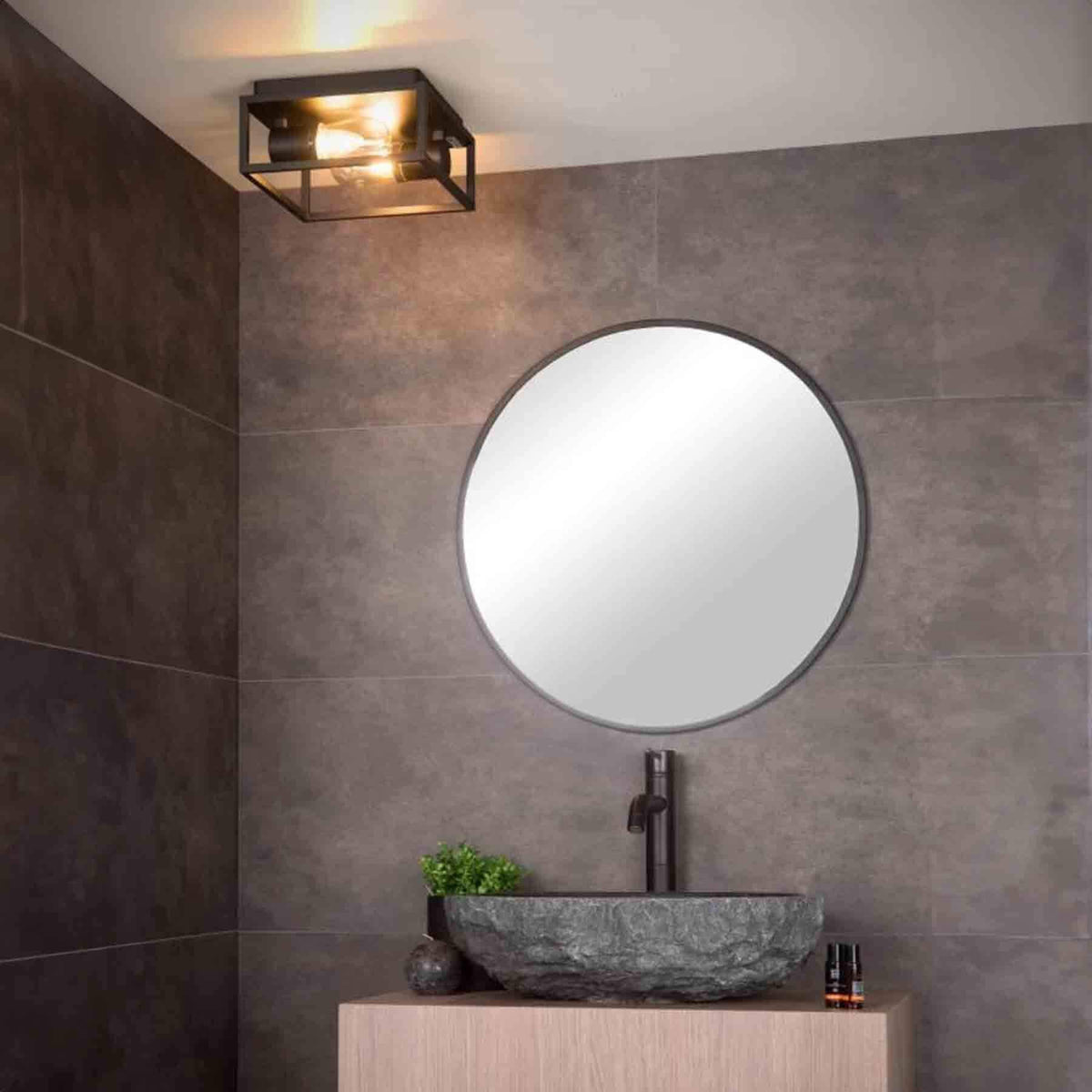 Lucide Carlyn Flush Bathroom Ceiling Light