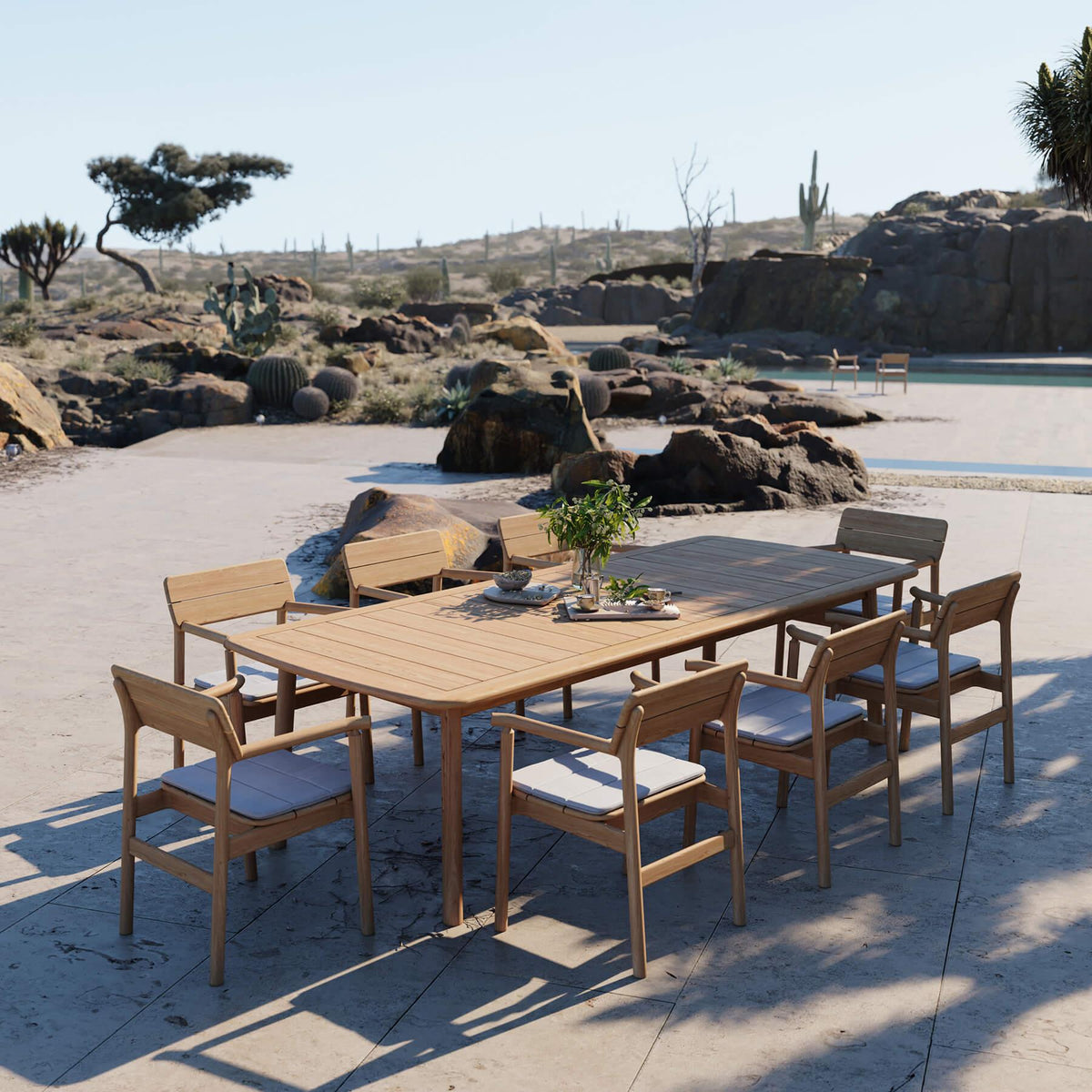 Case Furniture Tanso Large Outdoor Dining Set - Curated by Holloways of Ludlow