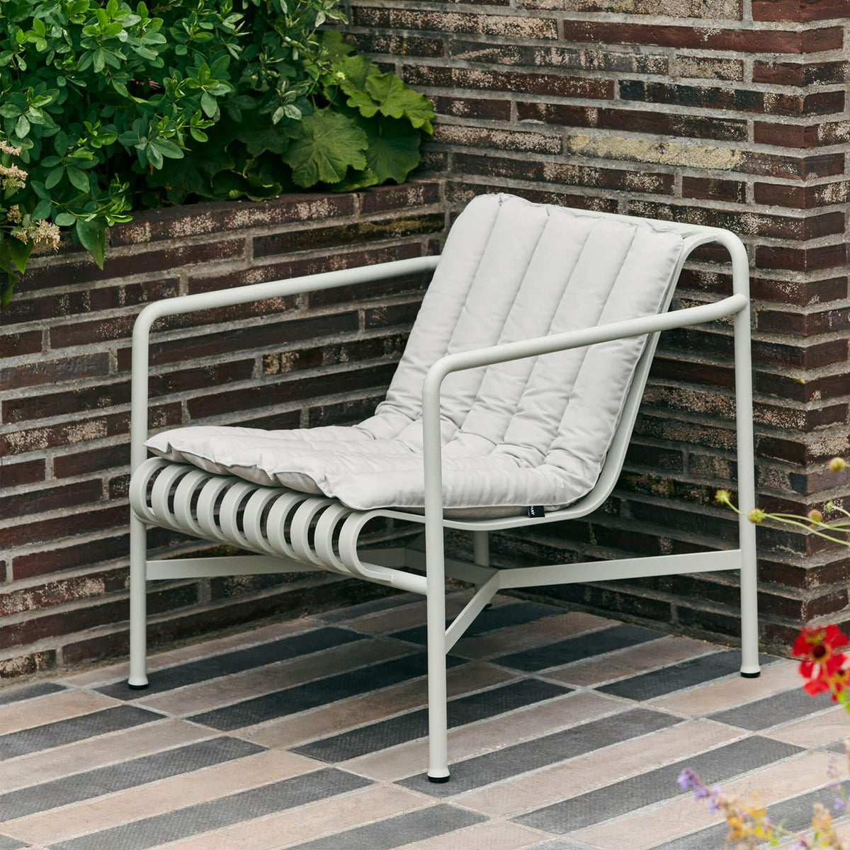 HAY Palissade Garden Lounge Chair Low Set Cushions