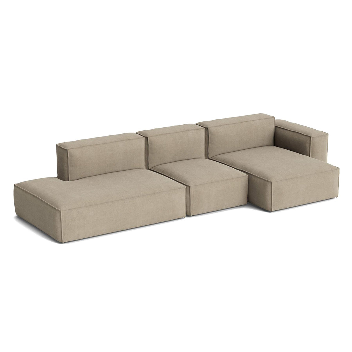 HAY Mags Soft 3+ Seater Sofa Low Armrest with Removable Cover Combination 4 Right