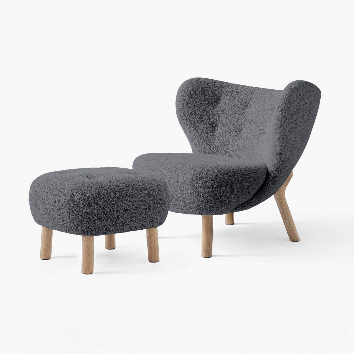 &Tradition VB1 Little Petra Chair with Footstool