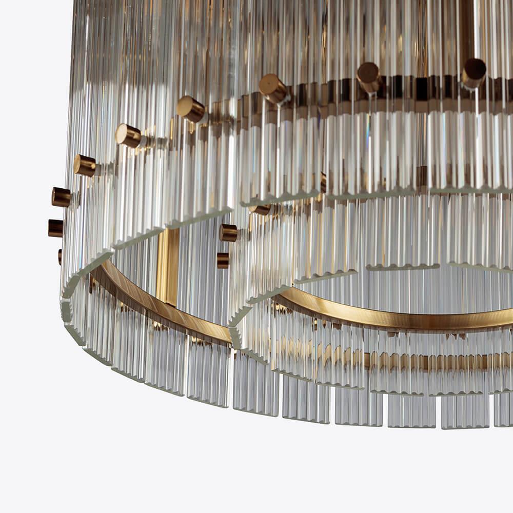 Pure White Lines San Francisco Chandelier