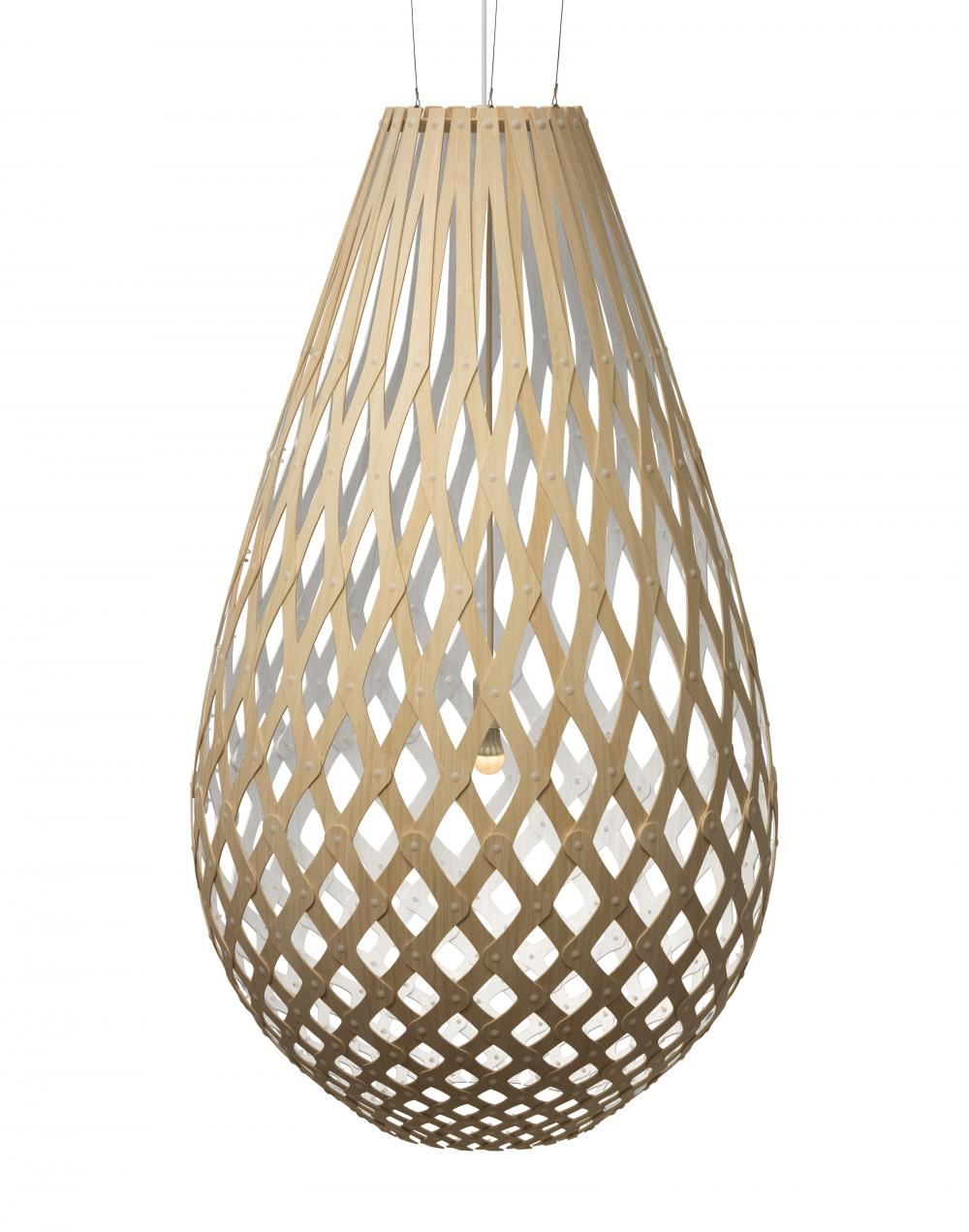 David Trubridge Koura Pendant Light Coloured - 1 Side