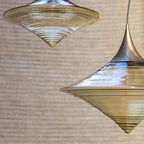 Ex-Display Hind Rabii Disca S Pendant Light - Amber and Brushed Gold