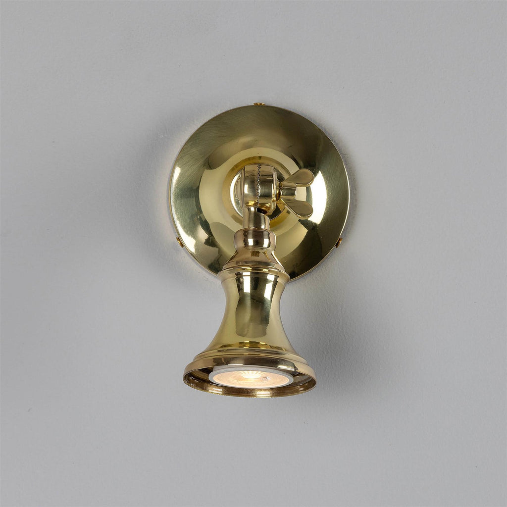 Mullan Lighting Accra Traditional Small Brass Spotlight