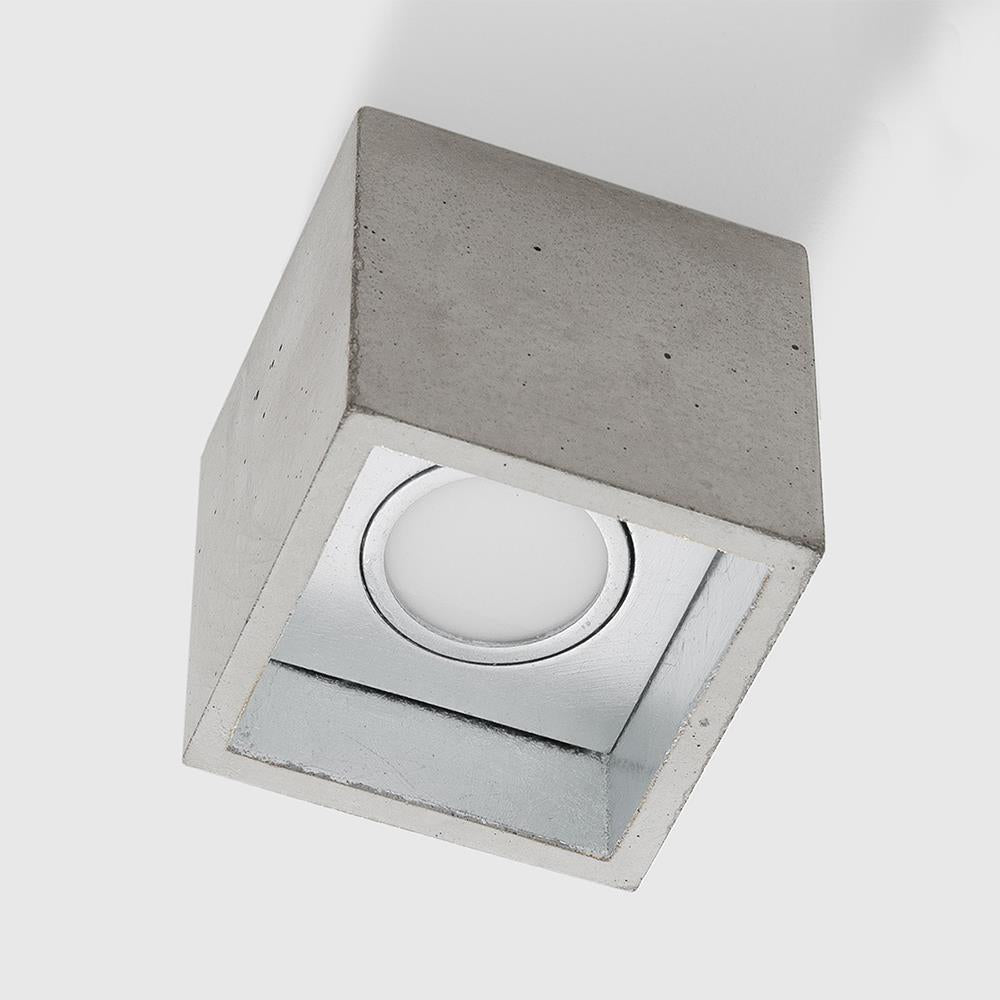 Concrete box ceiling light