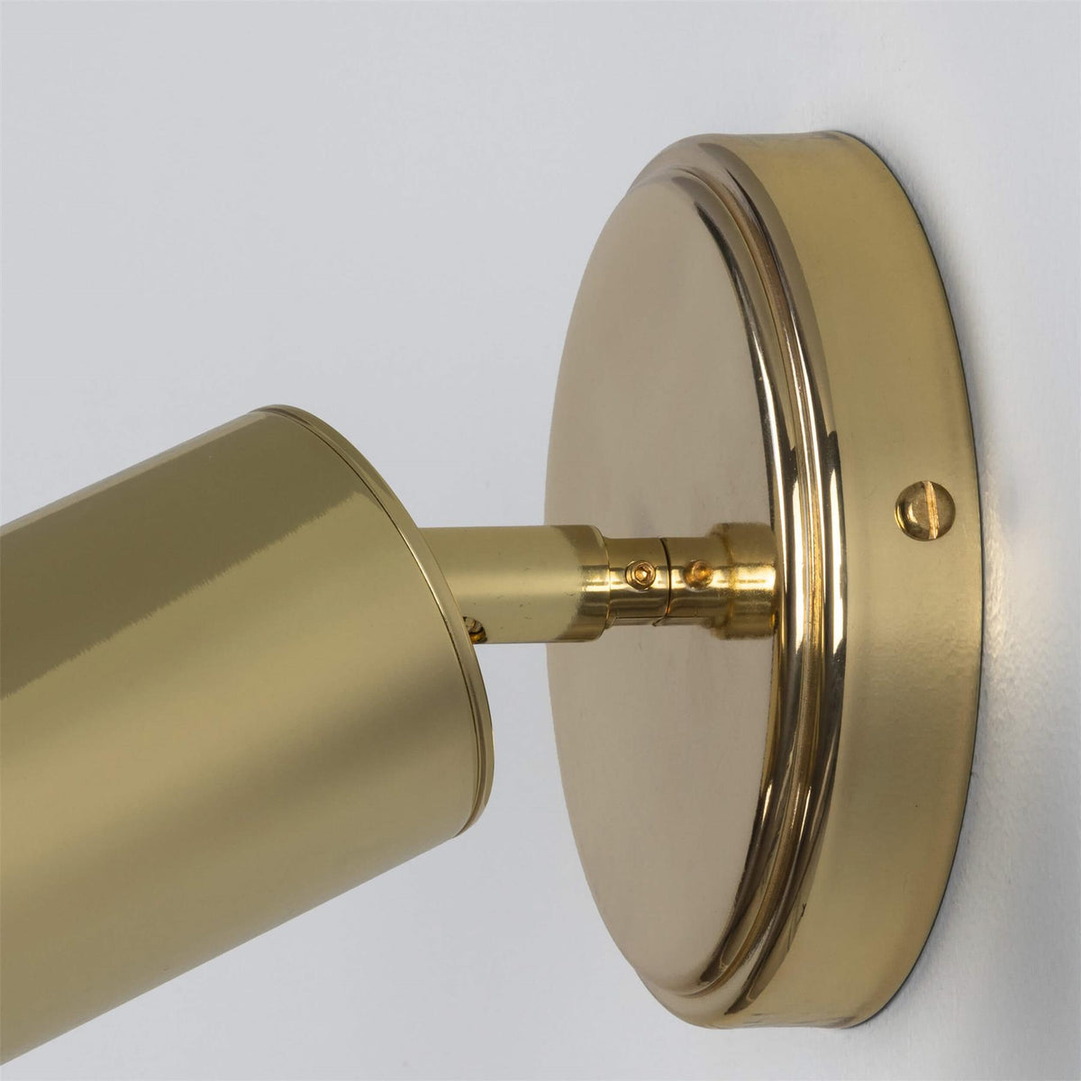 Mullan Lighting Evanston Directional Brass Wall Spotlight