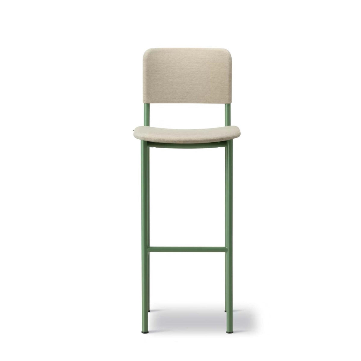 Fredericia Plan Bar Stool with Metal Legs, Fully Upholstered