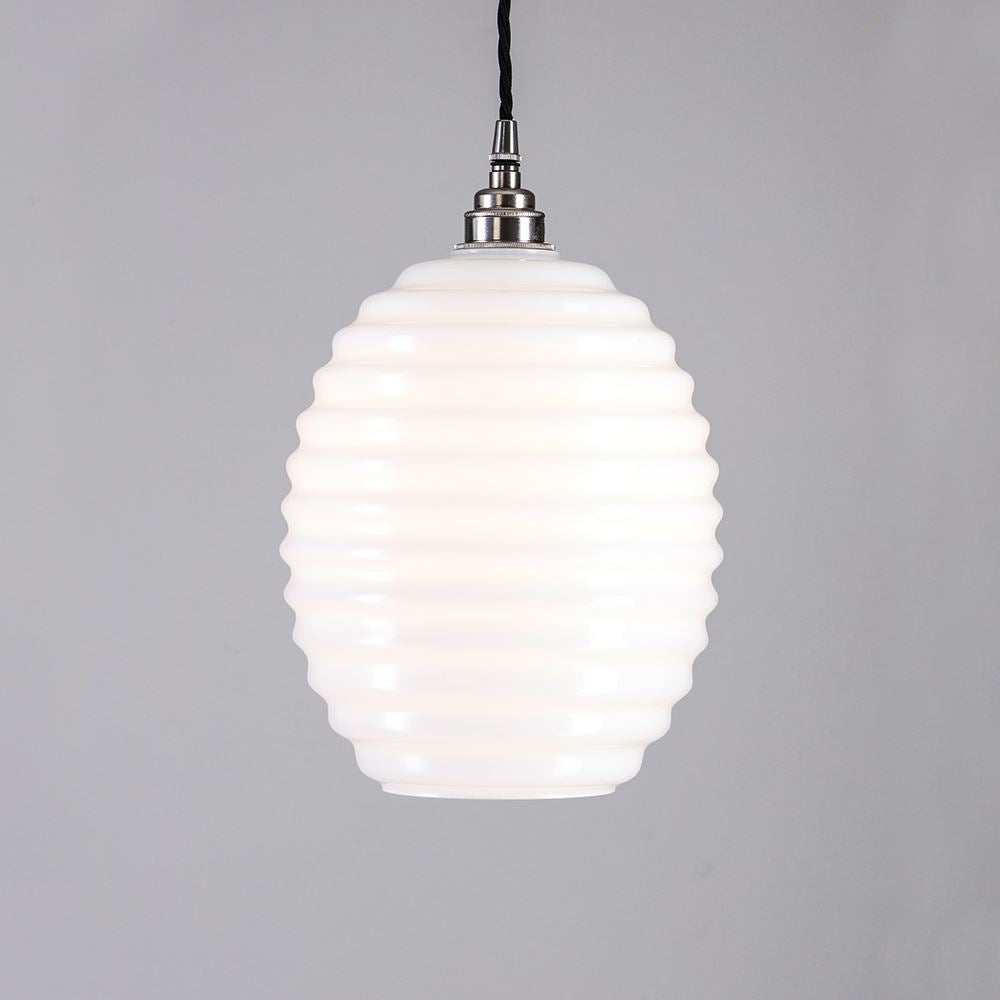 Outlet Old School Electric Beehive Pendant Light - Polished Nickel
