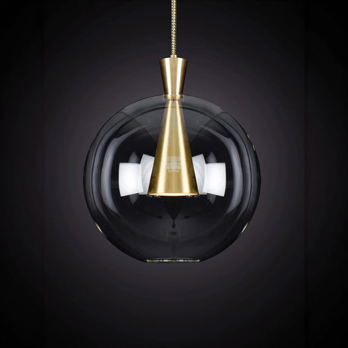 Marc Wood Cone Lamp and Shade Pendant Light