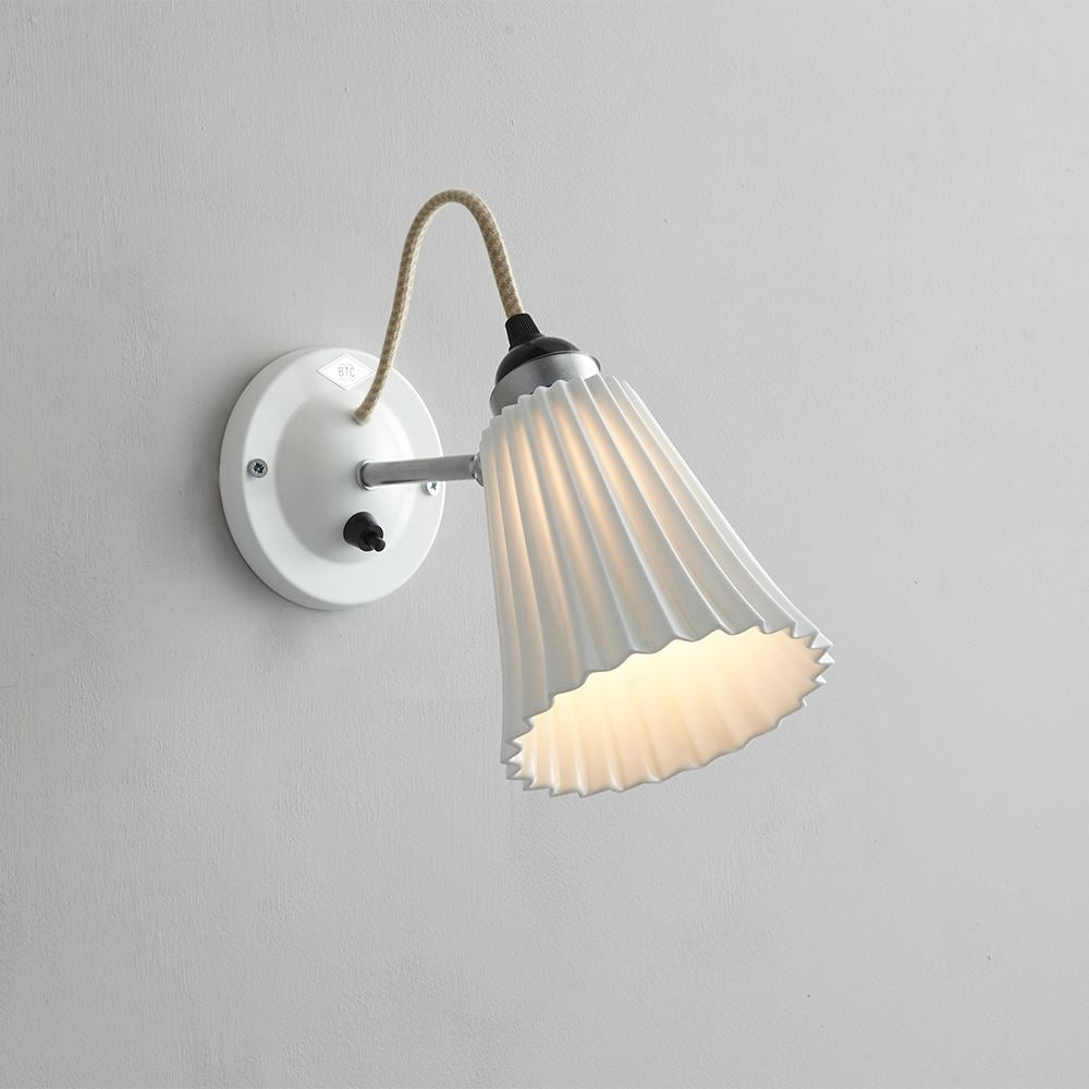 Original BTC Hector Pleat Wall Light