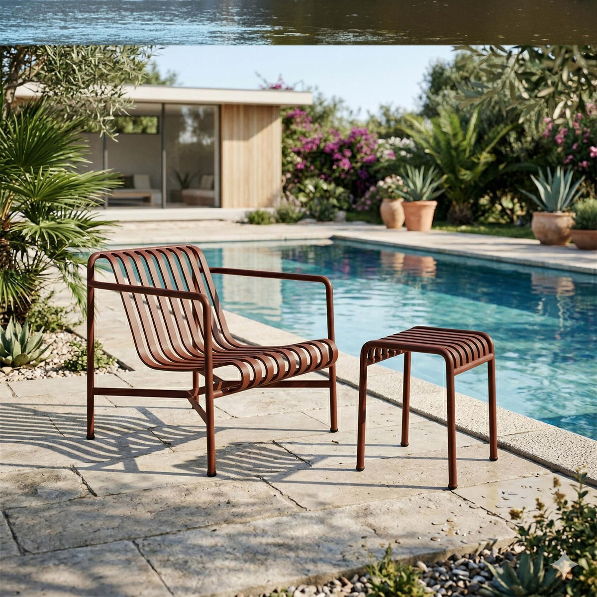 HAY Palissade Garden Lounge Set for One - Curated by Holloways of Ludlow