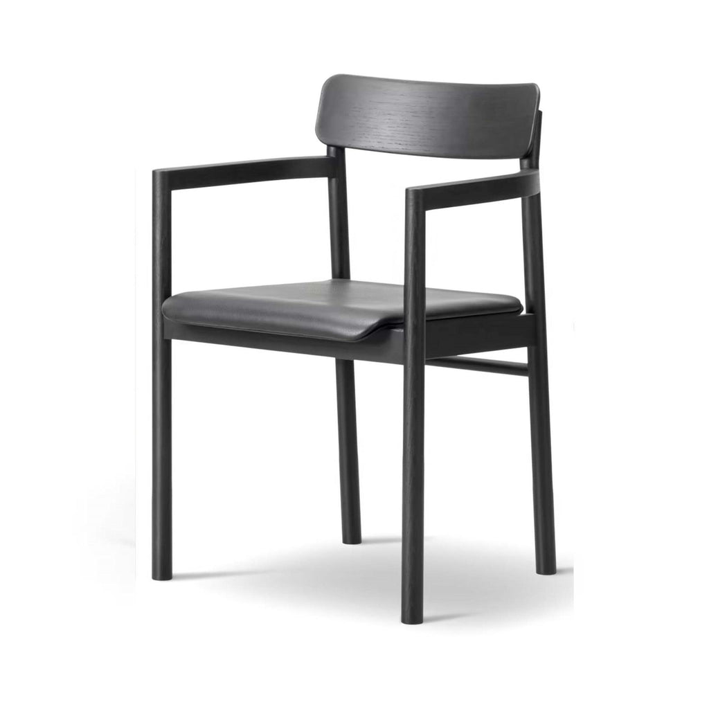 Fredericia Post Armchair with Upholstered Seat