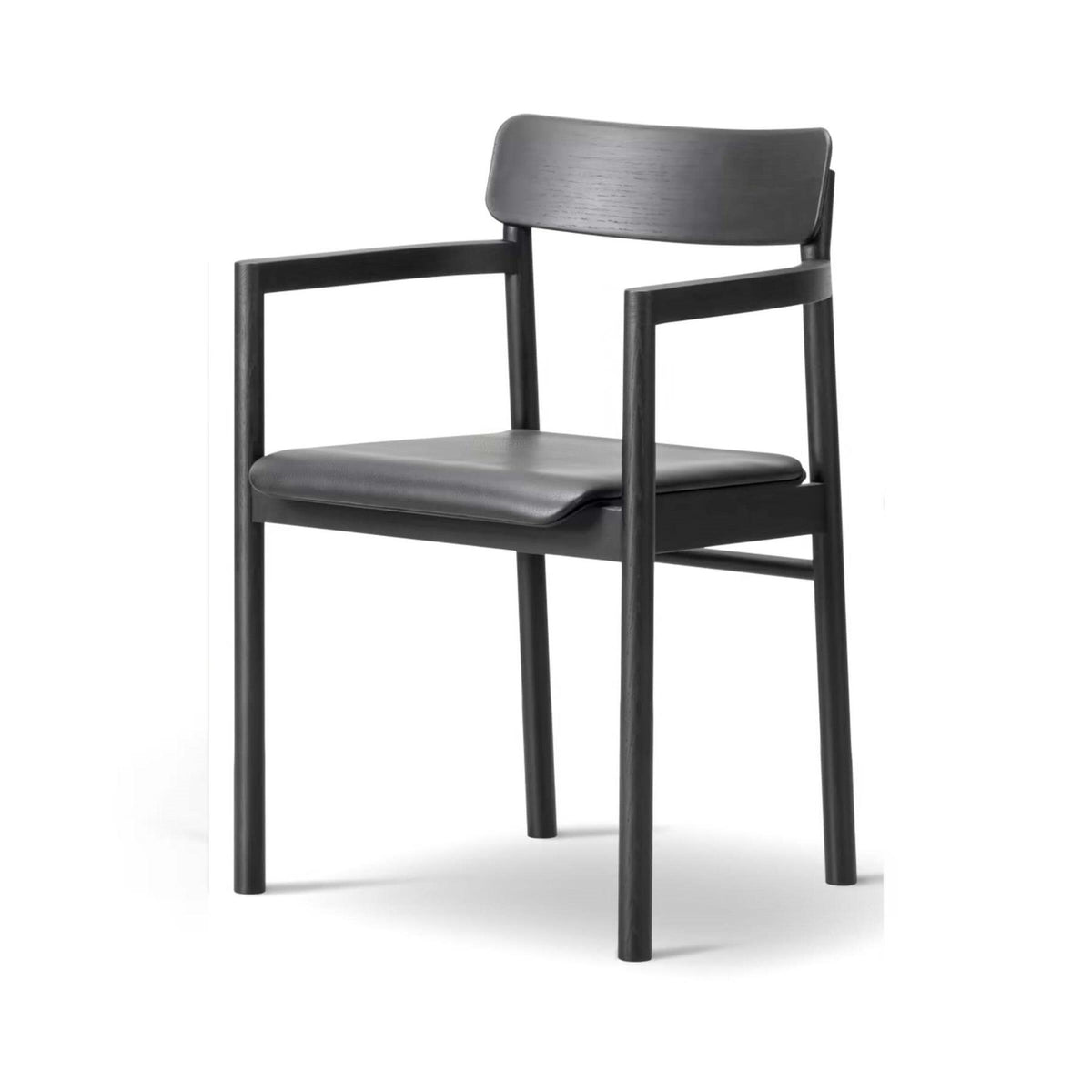 Fredericia Post Armchair with Upholstered Seat