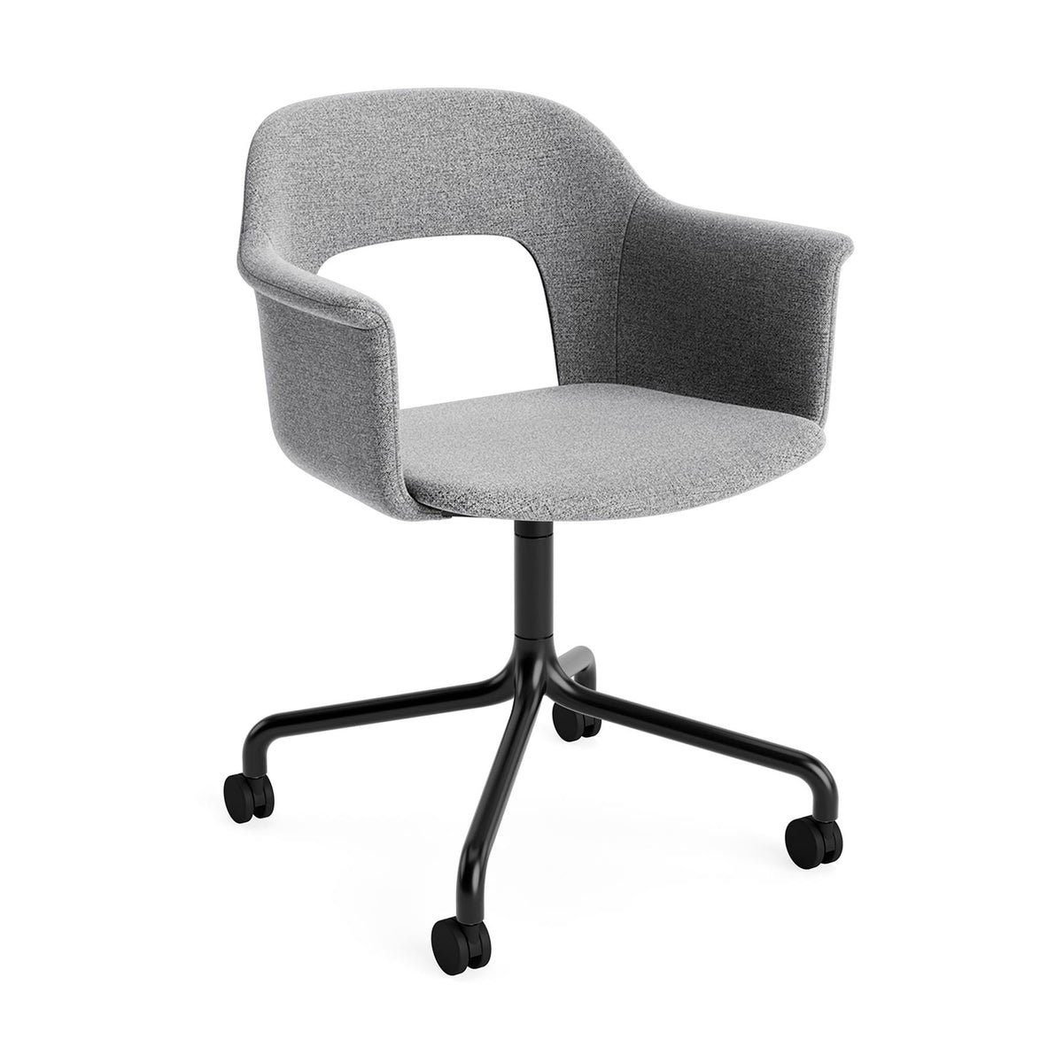 HAY Layout Armchair 264 with 4 Star Arc Swivel Wheel Base