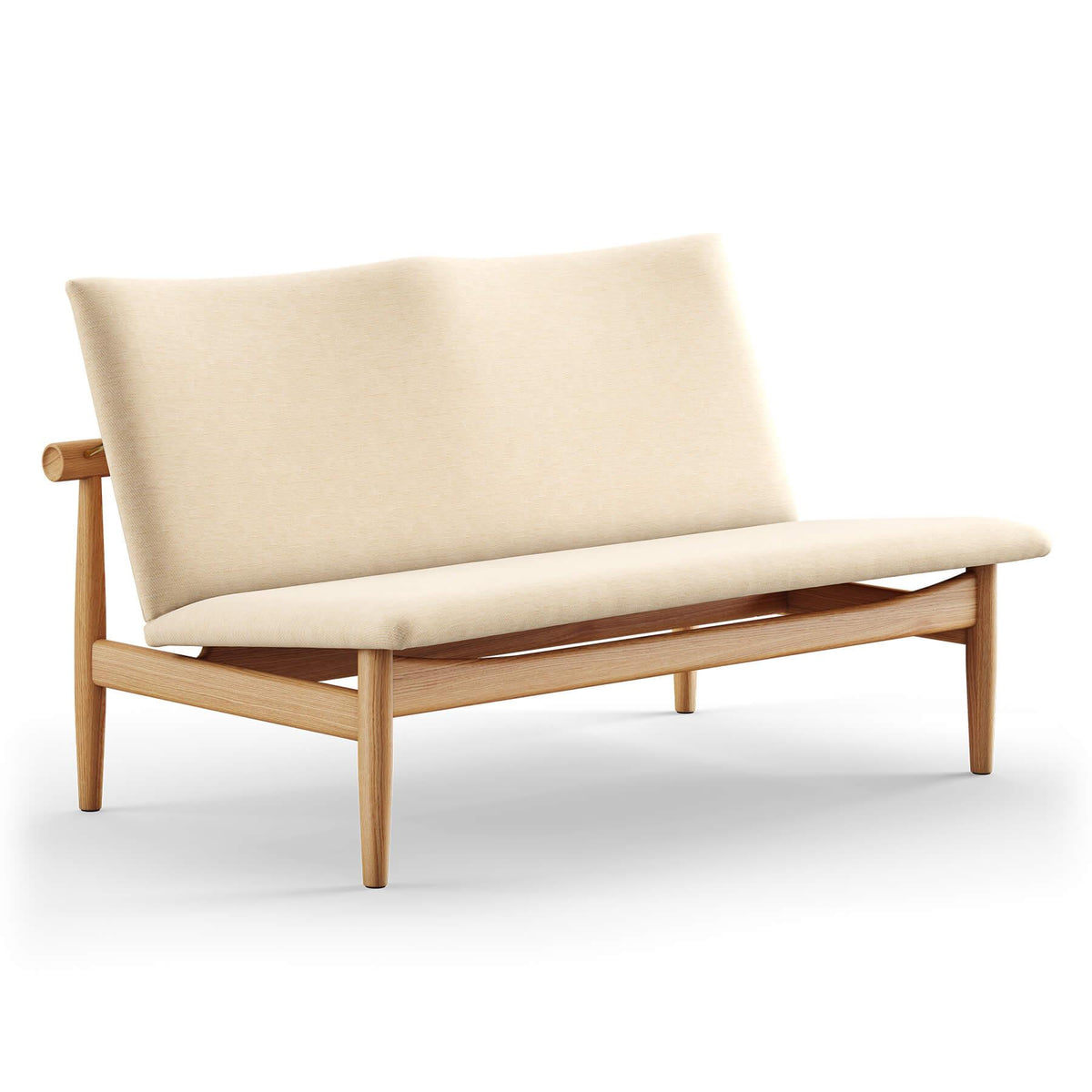 Finn Juhl The Japan 2 Seater Sofa in Dark Oiled Oak