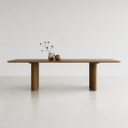 DK3 Plush Extendable Dining Table - 4cm Thick Table Top, Rectangular
