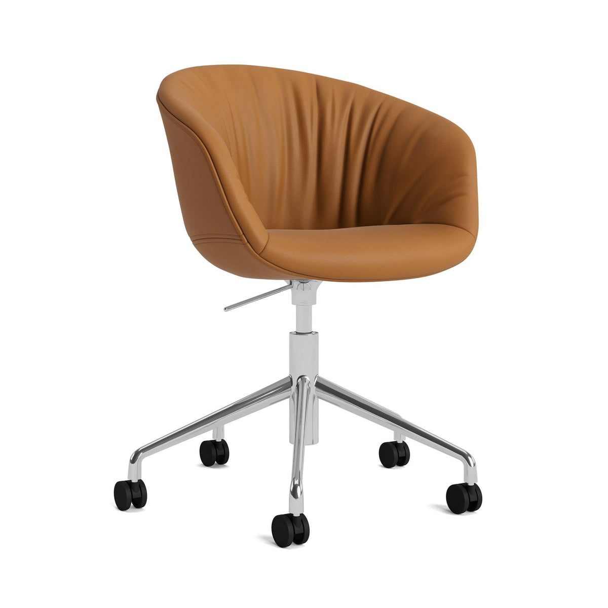 HAY AAC 53 Chair, Soft Upholstery - 5 Star Swivel Base, Gas Lift and Wheels
