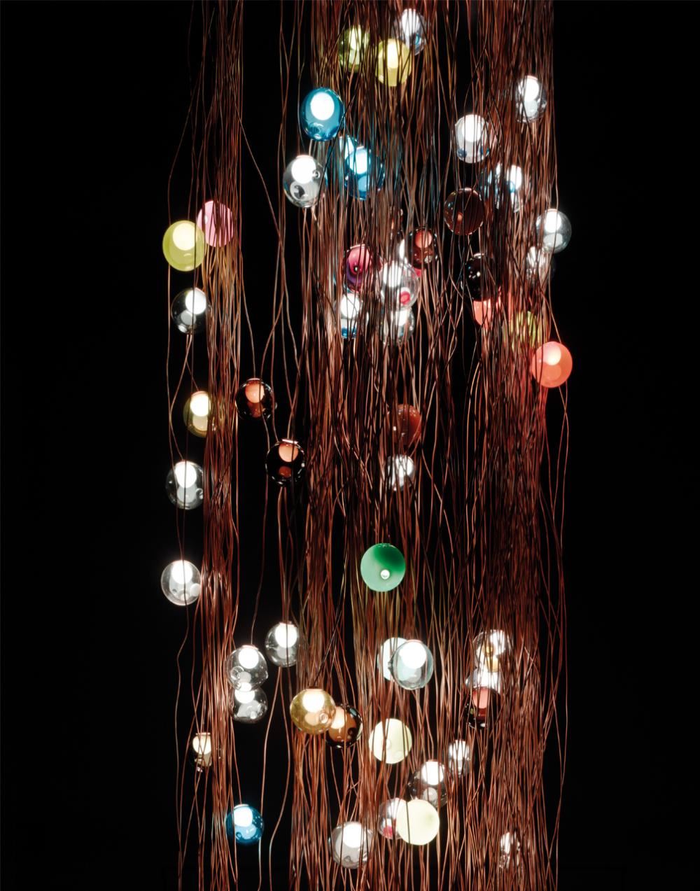 Bocci Series 28 Copper Cluster Pendant Light 19 - 61 Pieces