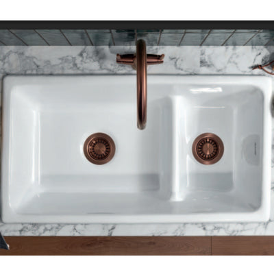Outlet Saxon Cast-Iron Double Sink C175 *SINK ONLY*