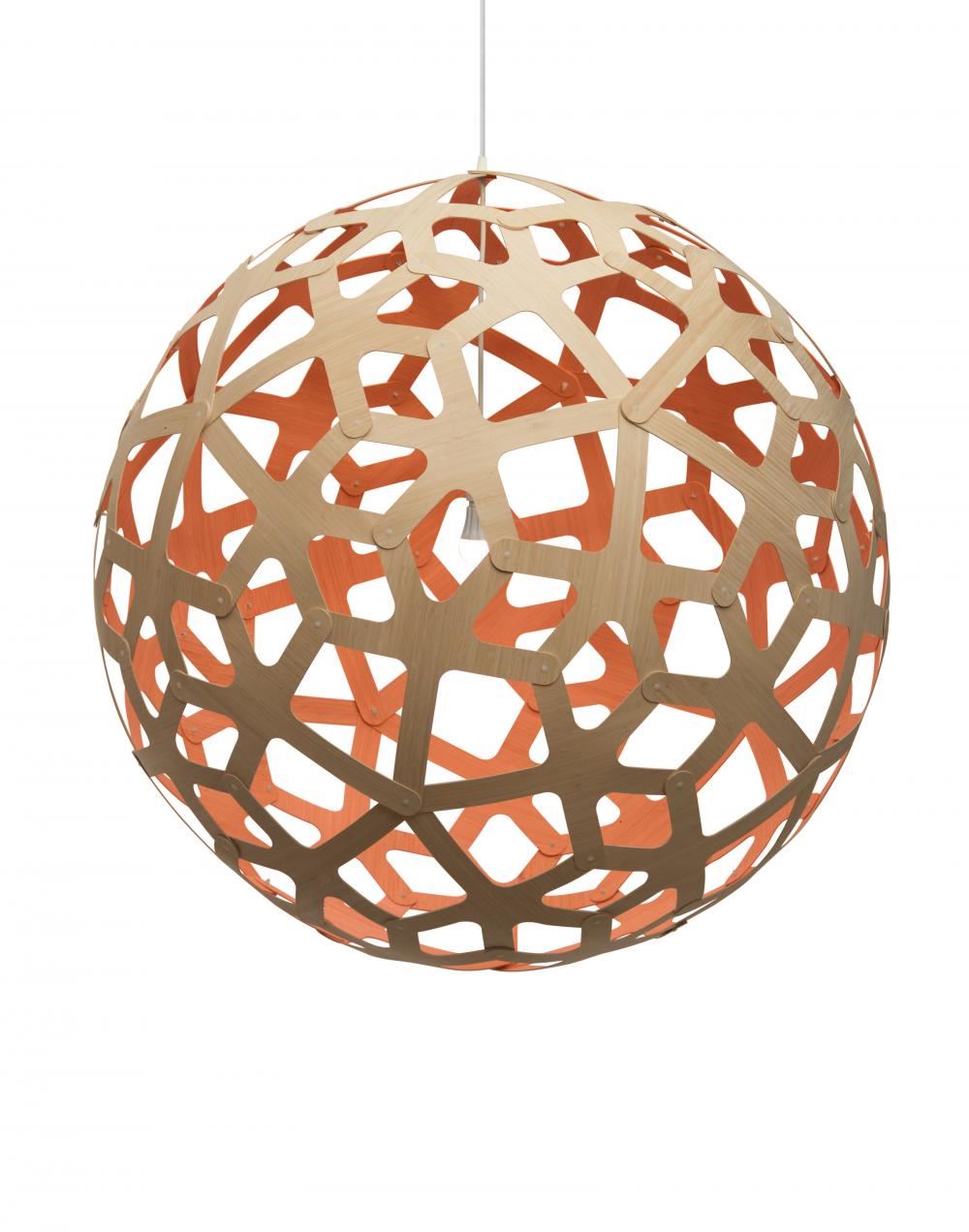 David Trubridge Coral Pendant Light - Colour Inside