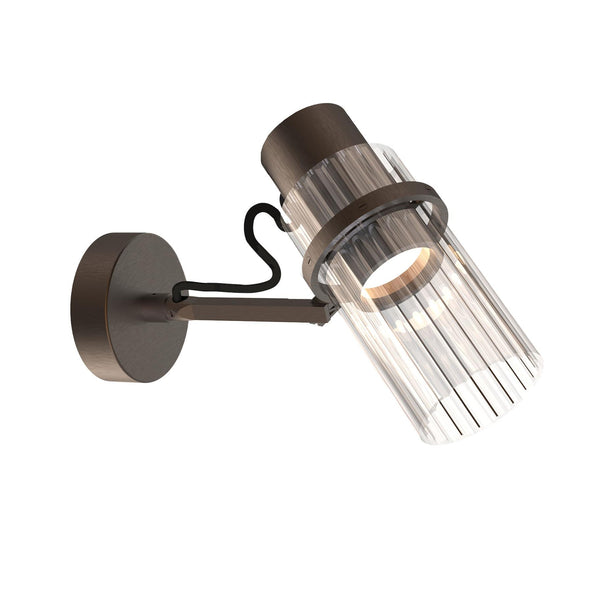Outlet TOOY Lei Wall Light - Titanium, Clear Glass, GU10 Fitting