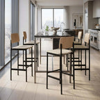 Fredericia Plan Bar Stool with Upholstered Seat