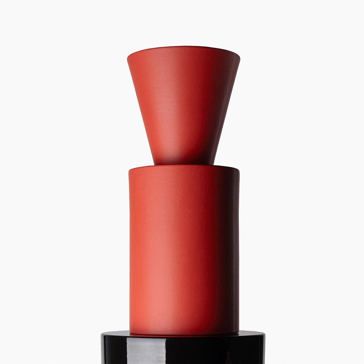 Bitossi Nathalie Du Pasquier - Nero, Rosso Lucido Sculpture