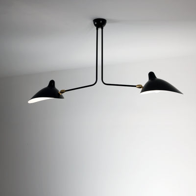 Serge Mouille Plafonnier 2 Bras Fixes Ceiling Light